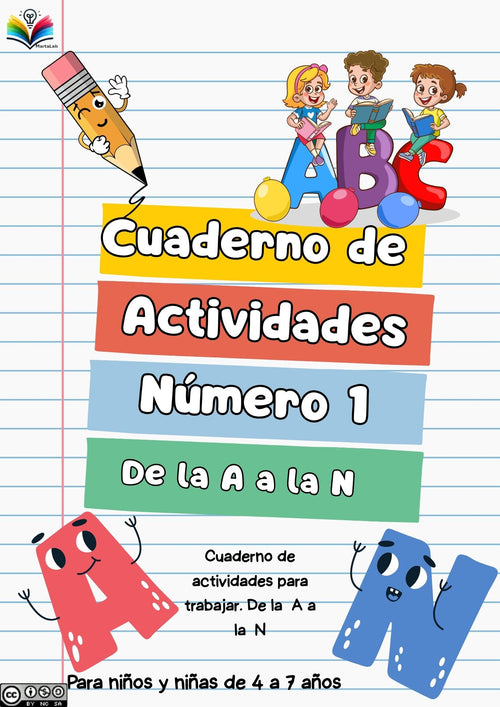 Cuaderno educativo infantil A a la N | 100 actividades (4-7 años) - MartaLab